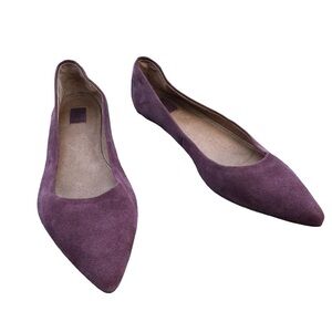 Frye Maroon Red Purple Suede Leather Flats Women’s Size‎ 6